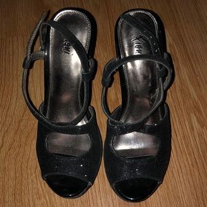 Fioni Black Sparkly Heels Size Women’s 5